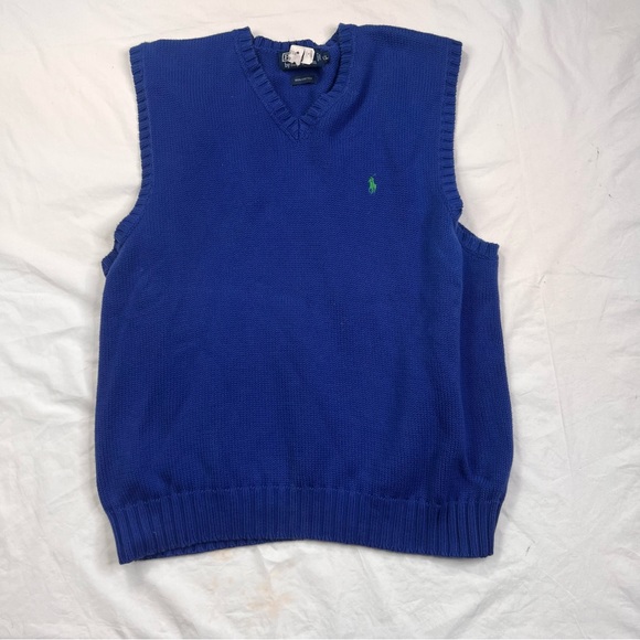 Polo Ralph Lauren Other - Polo Ralph Lauren Sweater Vest  XL light blue Logo V Neck Pullover L050423